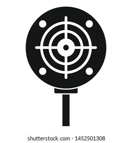 Shooting target icon. Simple illustration of shooting target vector icon for web design isolated on white background