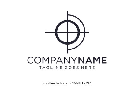 Shooting target for the logo design concept