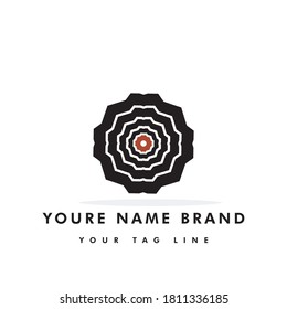 Shooting target logo template, can be used for various types of companies, shops or organizations