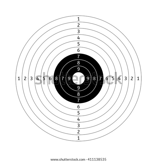 Shooting Target Points Vector Illustration Isolated Stock Vector ...