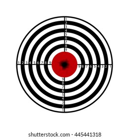 Shooting Target Vector Stock Vector (Royalty Free) 445441318 | Shutterstock