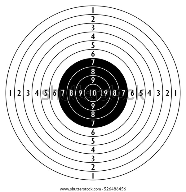 Shooting Target Vector Icon Target Icon Stock Vector (Royalty Free ...