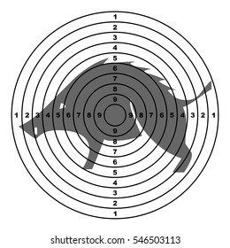 Shooting Targets with boar