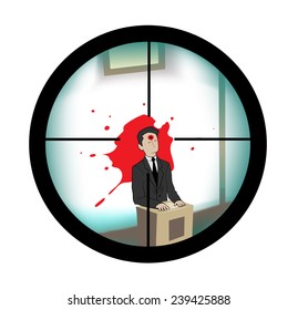 Shooting Through Scope Stock Vector (royalty Free) 239425888 