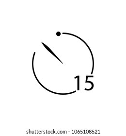 shooting timer icon. Element of photo and video camera for mobile concept and web apps. Thin line  icon for website design and development, app development. Premium icon on white background