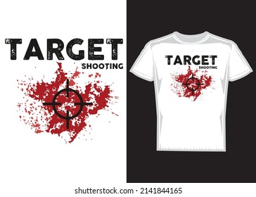 Disparo de diseño de camisetas para blanco