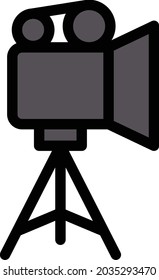 icono de color de línea vector de disparo