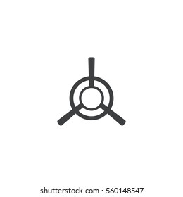 shooting-mark icon. sign design