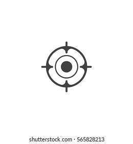 shooting-mark icon. sign design