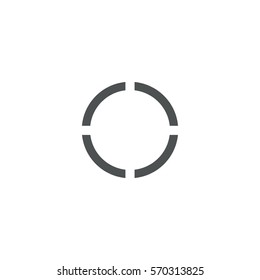 shooting-mark icon. sign design