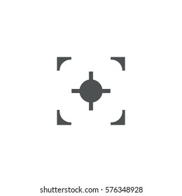 shooting-mark icon. sign design