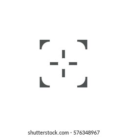 shooting-mark icon. sign design