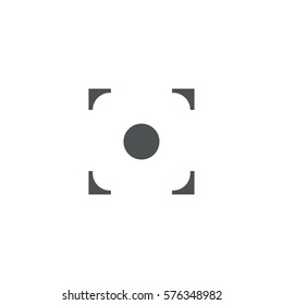 shooting-mark icon. sign design
