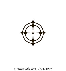 shooting-mark icon. sign design