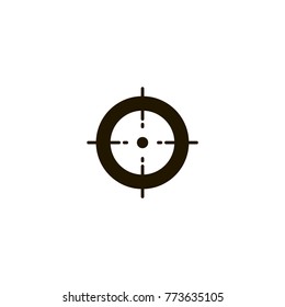 shooting-mark icon. sign design
