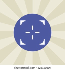 shooting-mark icon. sign design. background