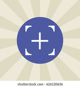 shooting-mark icon. sign design. background