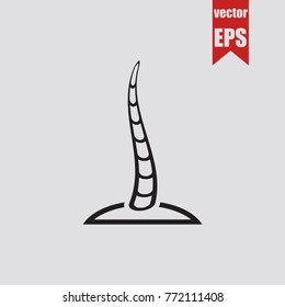 Shoots icon in trendy isolated on grey background.Vector illustration.