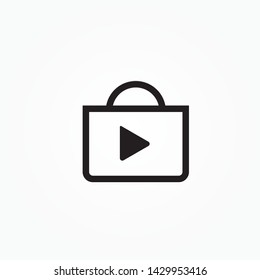 shop apps  outline single icon design