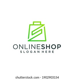 shop arrwo logo illustraction vector graphic design template. Good for business, company, icon, modern, technology, internet, brand, advertising, and business card