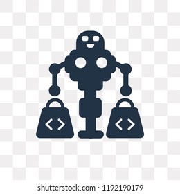 Shop assistant vector icon isolated on transparent background, Shop assistant transparency concept can be used web and mobile