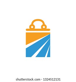 Shop bag and cart icon