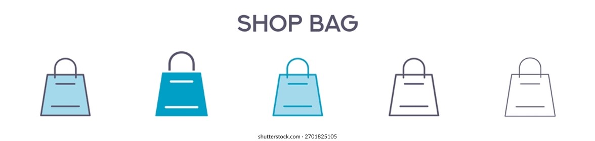 Shop Bag Element für Design-Grafik - Multi-Styles