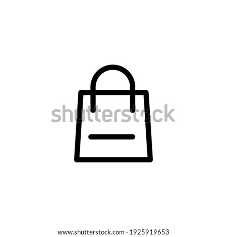 Shop bag icon on white background. Perfect use for web, pattern, design, icon, ui, ux, etc.