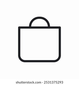 shop bag icon sign vector