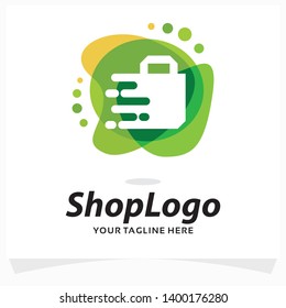 Shop Bag Logo Design Template
