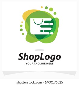 Shop Bag Logo Design Template