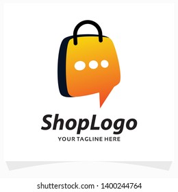Shop Bag Logo Design Template