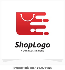 Shop Bag Logo Design Template