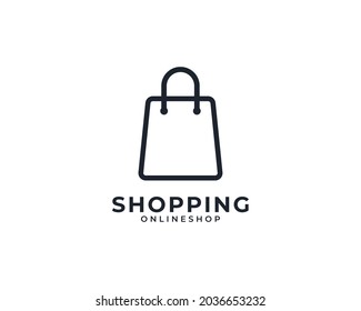 Shop Bag Vector Logo Design Template Element