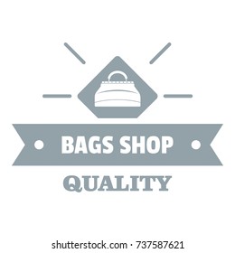 Shop bags logo. Simple illustration of shop bags vector logo for web