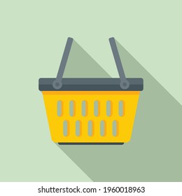 Shop basket icon. Flat illustration of Shop basket vector icon for web design
