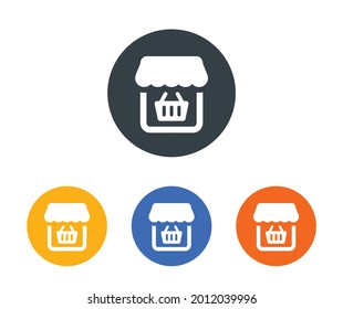 Ver con ilustración vectorial de icono de canasta.