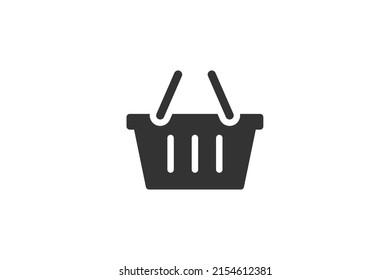 shop basket icon vector modern style.