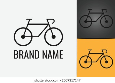 Shop Bicycle logo. Bike market logo. Cycling outdoor sport logotype.  Bike riding logo
