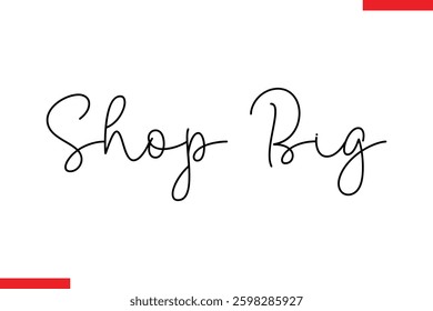 Shop Big Design sale typography Text