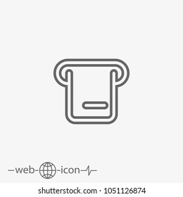 shop bill vector icon