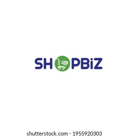 Shop biz logo design concept