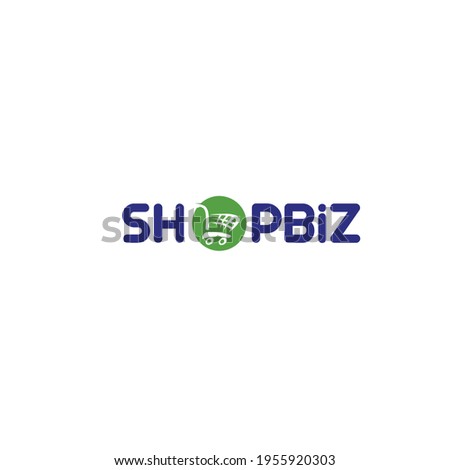 Shop biz logo design concept