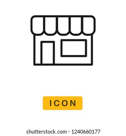 Shop black friday vector icon