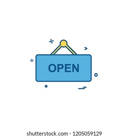 Shop board icon design vector 