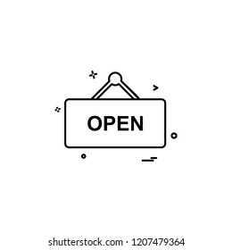 Shop board icon design vector 