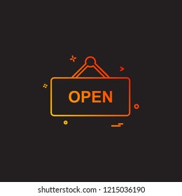 Shop board icon design vector 