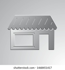 Shop or boutique vector icon. 