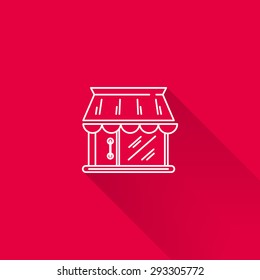 Shop building icon