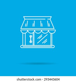Shop building icon
